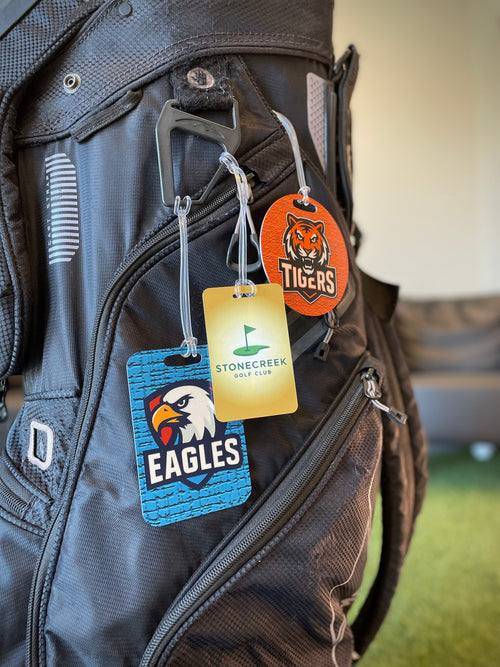 3.4" x 2.1" Metal Bag Tag