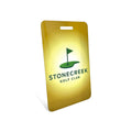 3.4" x 2.1" Metal Bag Tag